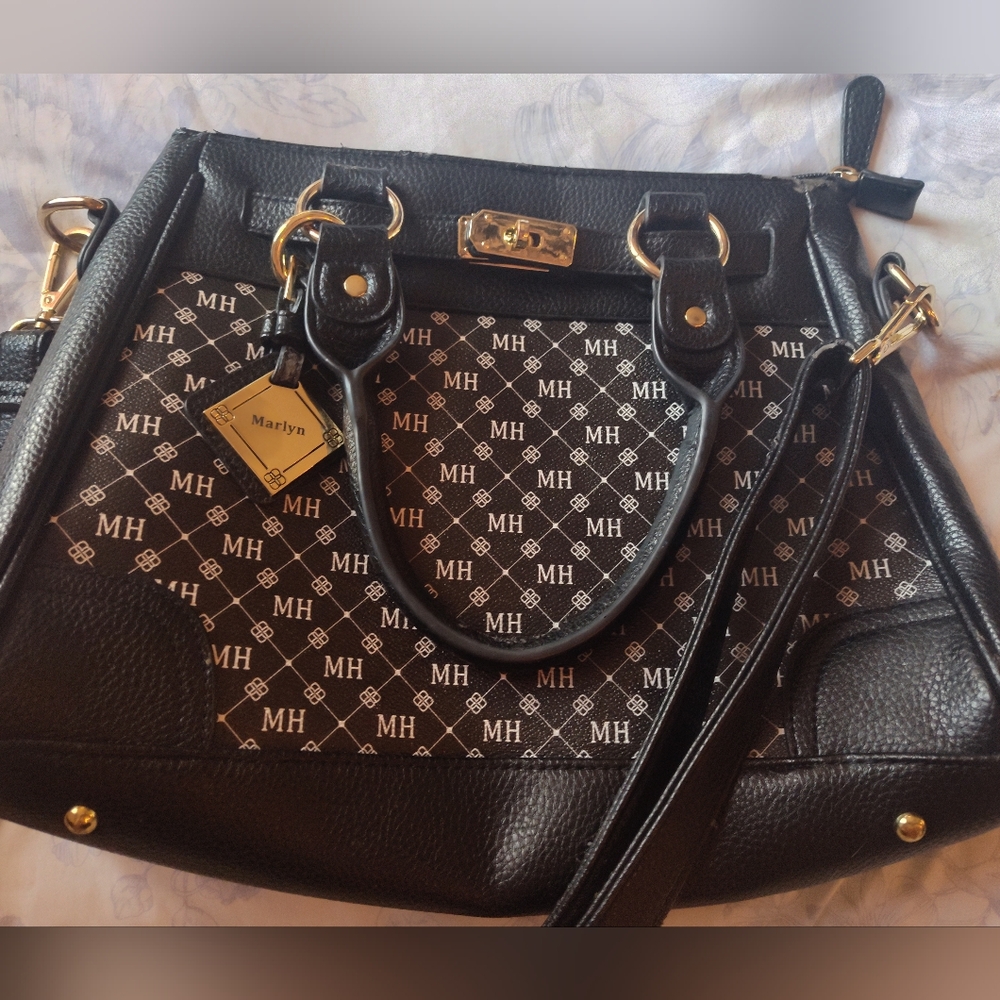 Black and Brown Shoulder Bag